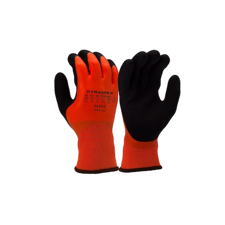 Pyramex Gloves, Latex, Sandy, Full, 4 Abrasion Level, M 1 PR GL505M